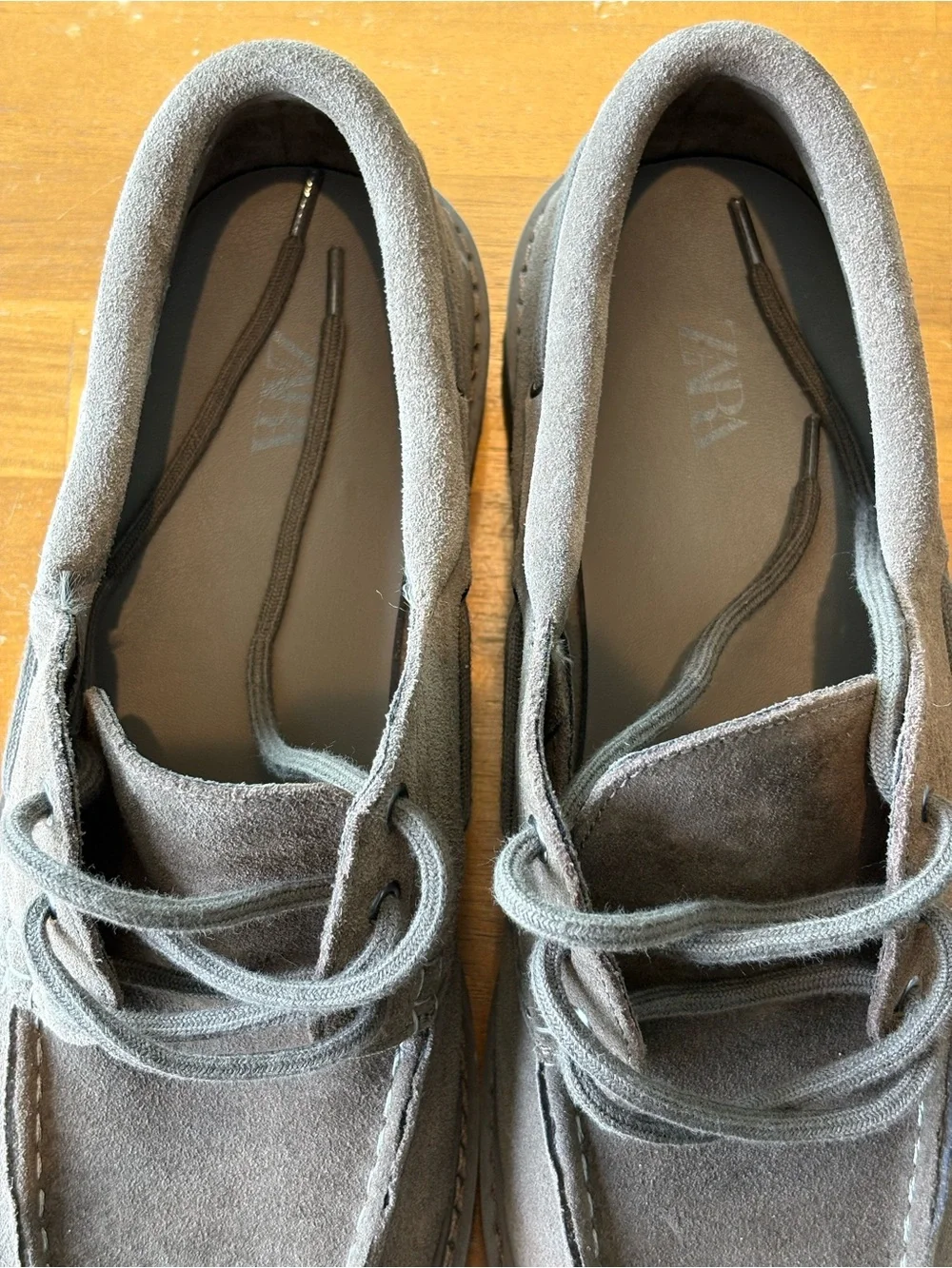 Zara Brown Suede Men’s Casual Lace-Up Shoes